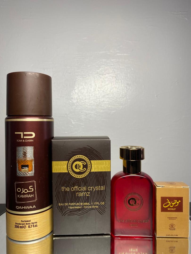 Ramz Crystal Perfume Set