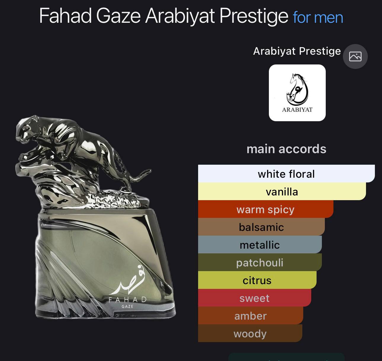 Fahad Gaze by Arabiyat Prestige